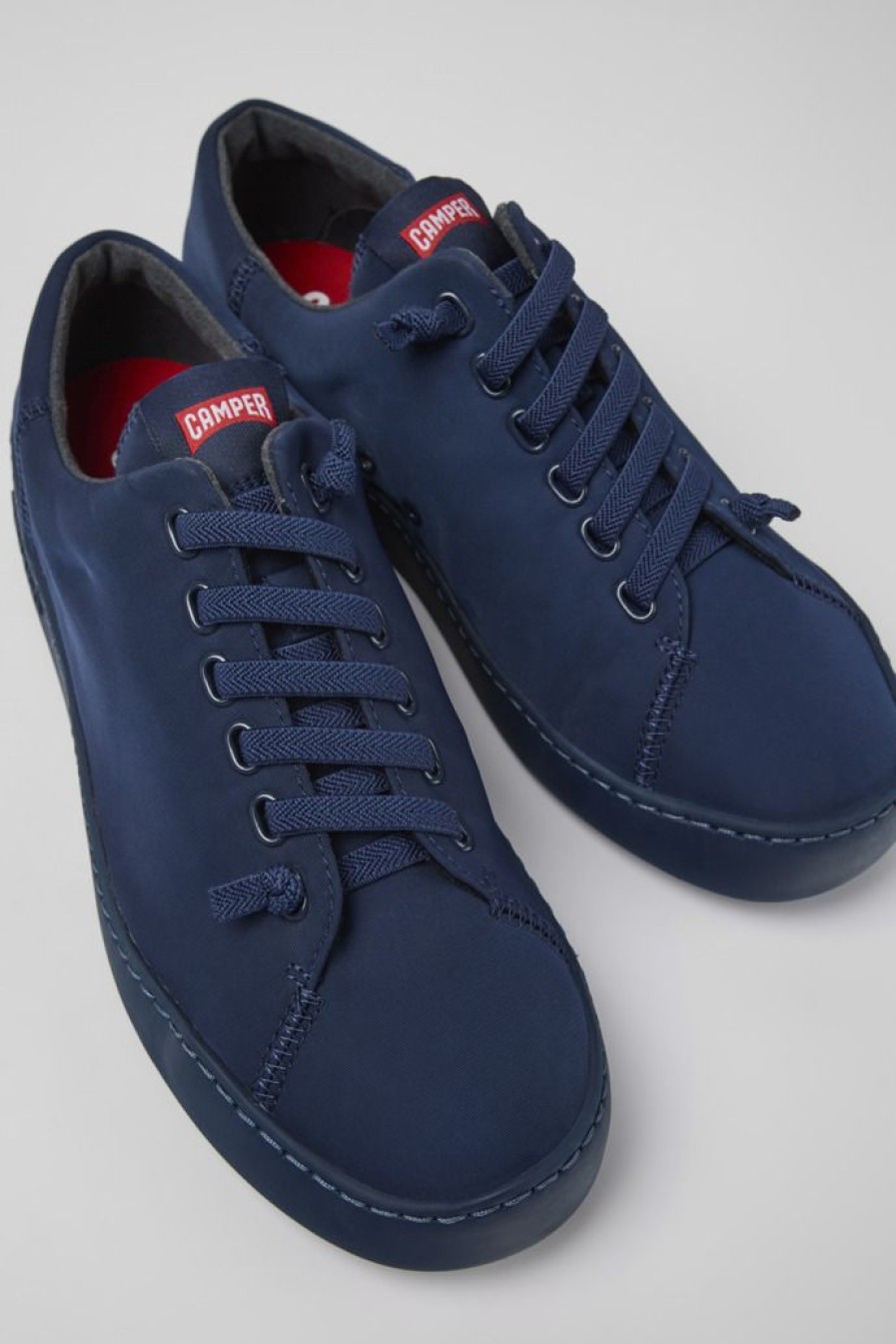 Camper Zapatos Casual | Sneaker De Tejido Azul Para Hombre