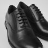 Camper Zapatos De Vestir | Zapatos Negros De Piel Con Cordones Para Mujer