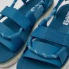 Camper Sandalias | Sandalias De Piel Azules Y Verdes Para Mujer