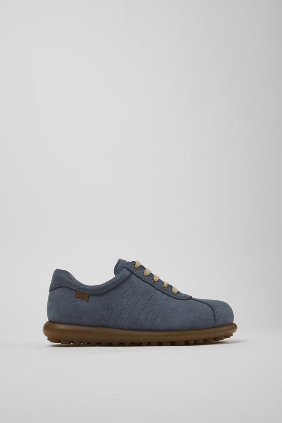 Camper Zapatos Casual | Zapato De Nobuk Azul Para Mujer