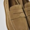 Camper Zapatos De Vestir | Mocasin De Nobuk Marron Para Hombre