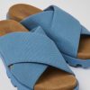 Camper Sandalias | Sandalias Azules De Algodon Reciclado Para Mujer