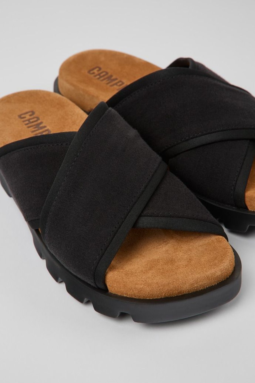 Camper Sandalias | Sandalia Con Tira Cruzada De Tejido Para Mujer