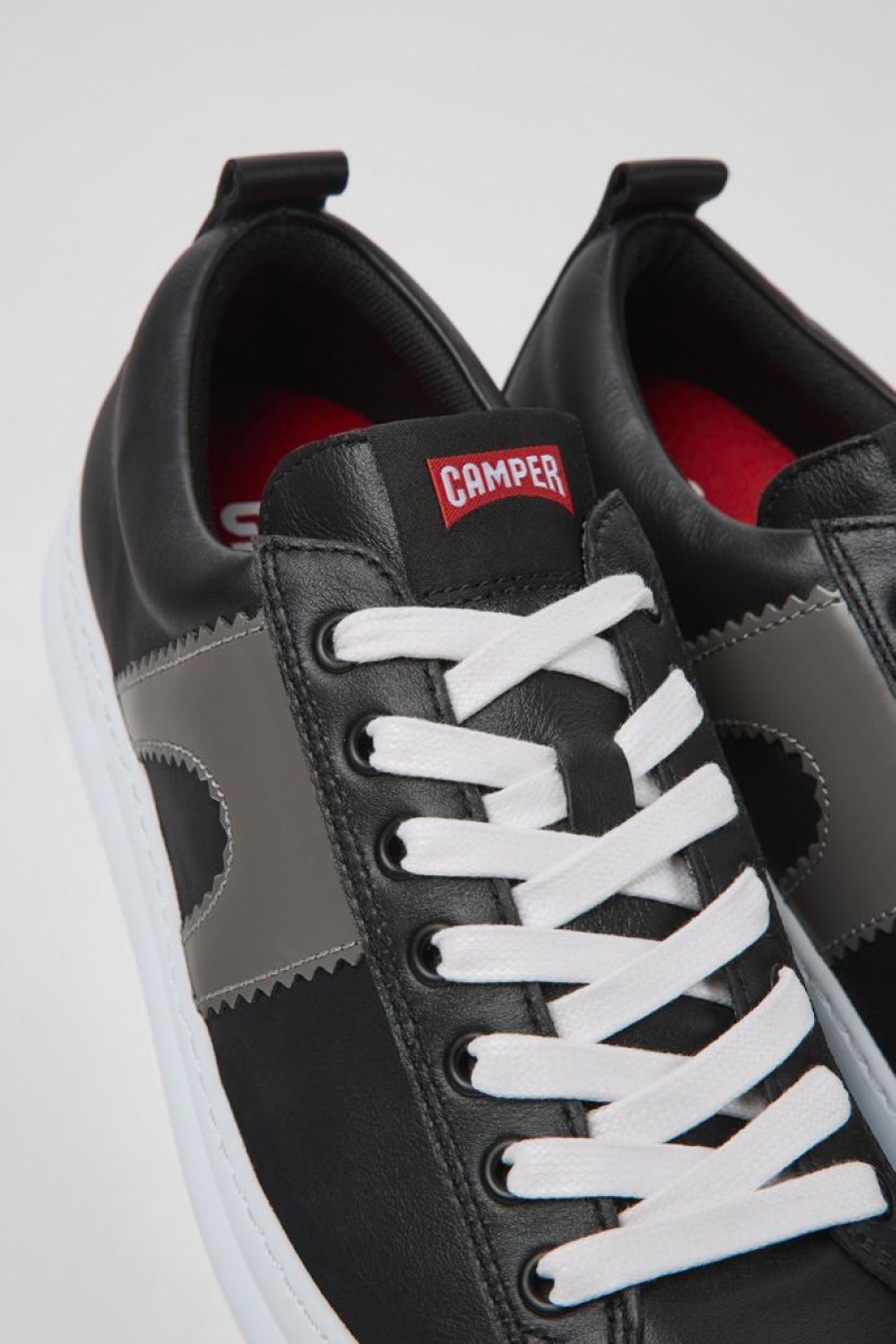 Camper Zapatillas | Sneakers Negras De Piel Para Hombre