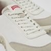 Camper Zapatillas | Sneakers Blancas De Tejido Y Nobuk Para Mujer