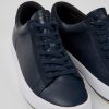 Camper Zapatillas | Sneakers Azules De Piel Y Nobuk Para Hombre