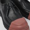 Camper Zapatos De Vestir | Mocasin De Piel Negro Para Hombre