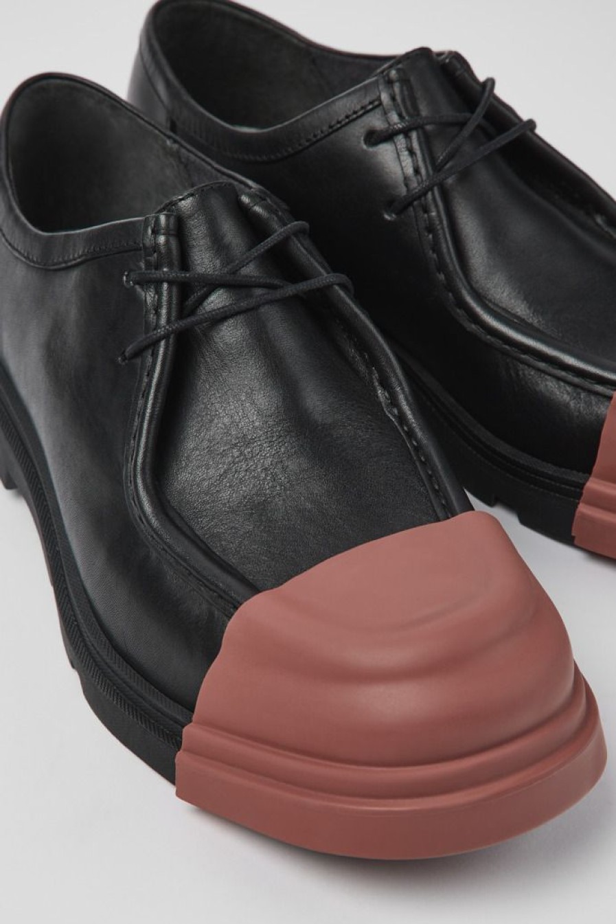 Camper Zapatos De Vestir | Mocasin De Piel Negro Para Hombre