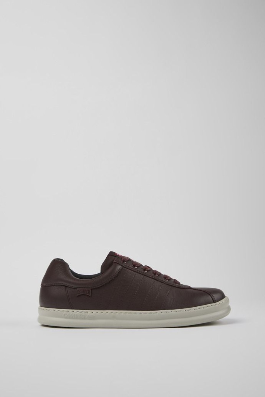 Camper Zapatillas | Sneakers Burdeos De Piel Para Hombre