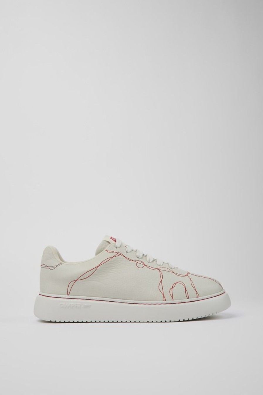 Camper Zapatillas | Sneaker De Piel Blanca Para Hombre