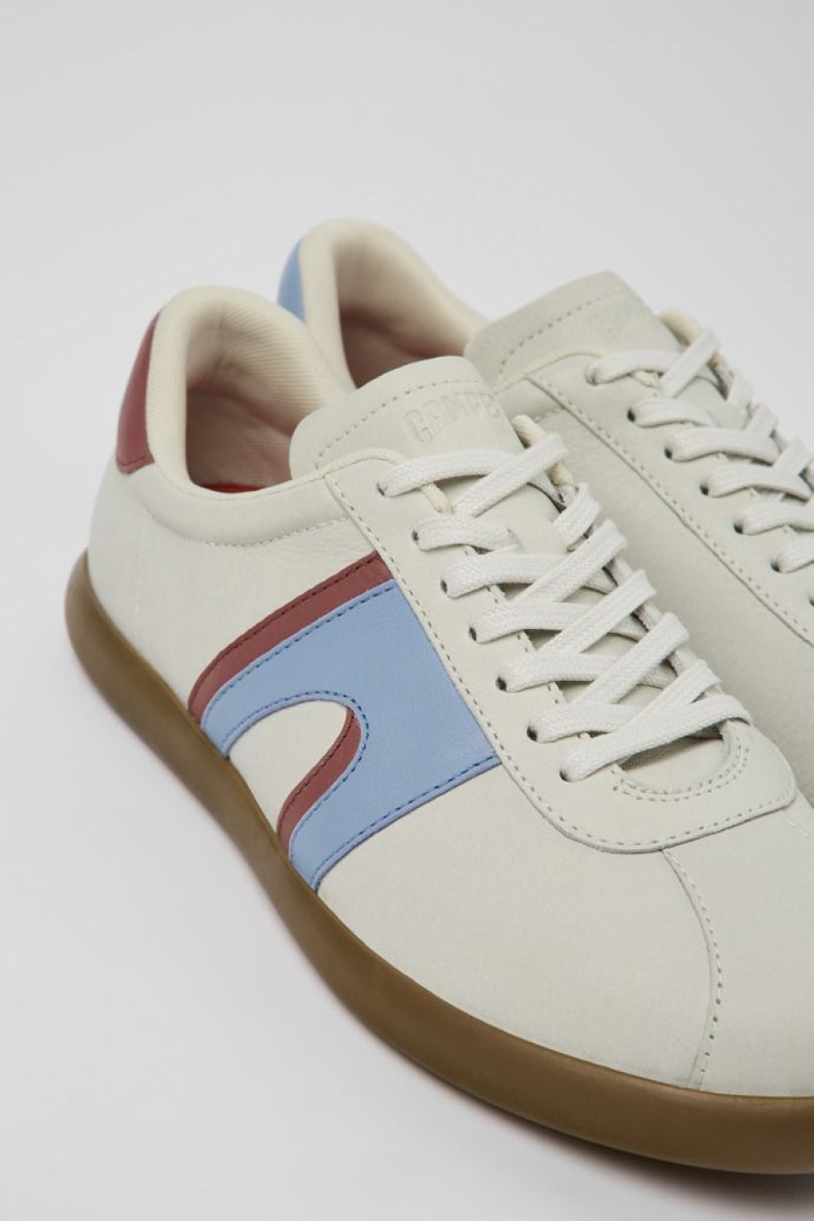 Camper Zapatillas | Sneaker De Piel Blanca Para Hombre