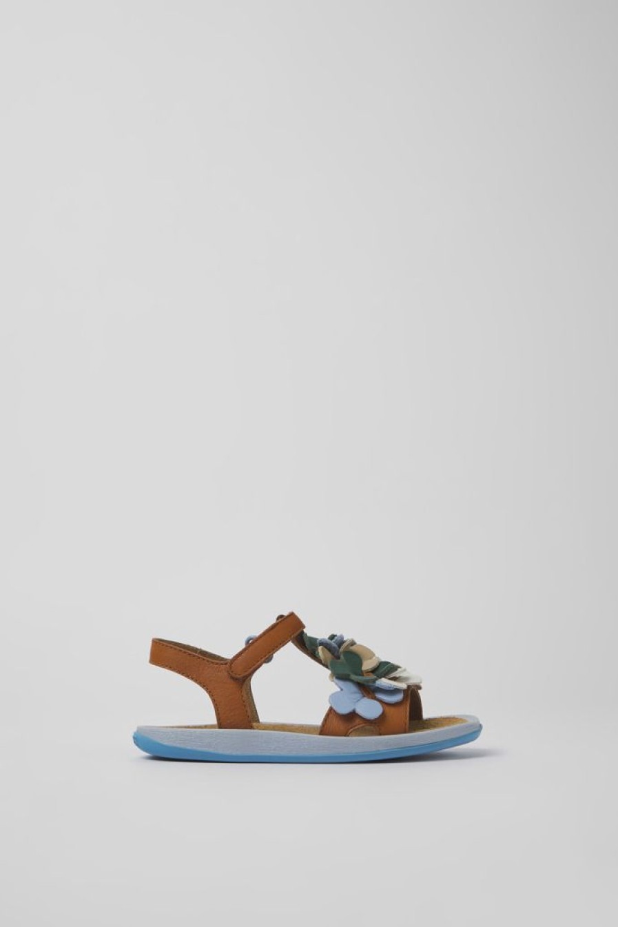 Camper Sandalias | Sandalias Multicolores De Piel Para Ninos