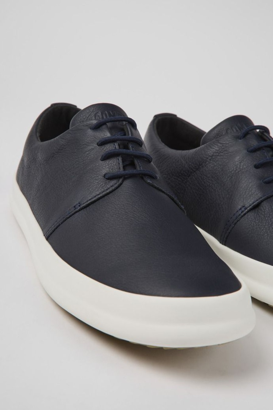 Camper Zapatos Casual | Zapatos Azules De Piel Para Hombre