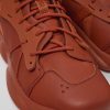 Camper Zapatillas | Sneakers Rojas De Piel Y Tejido Para Hombre