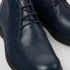 Camper Zapatos De Vestir | Botines Azules De Piel Para Hombre