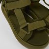 Camper Sandalias | Sandalia De Tejido Verde Para Hombre