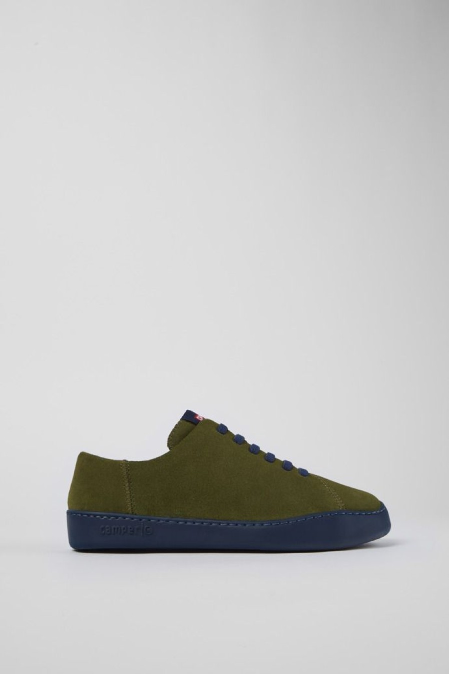 Camper Zapatos Casual | Sneaker De Nobuk Verde Para Hombre