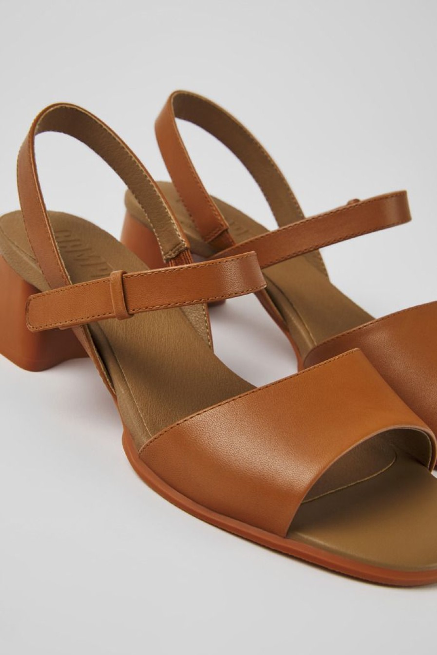 Camper Sandalias | Sandalia De Tiras Marron Para Mujer