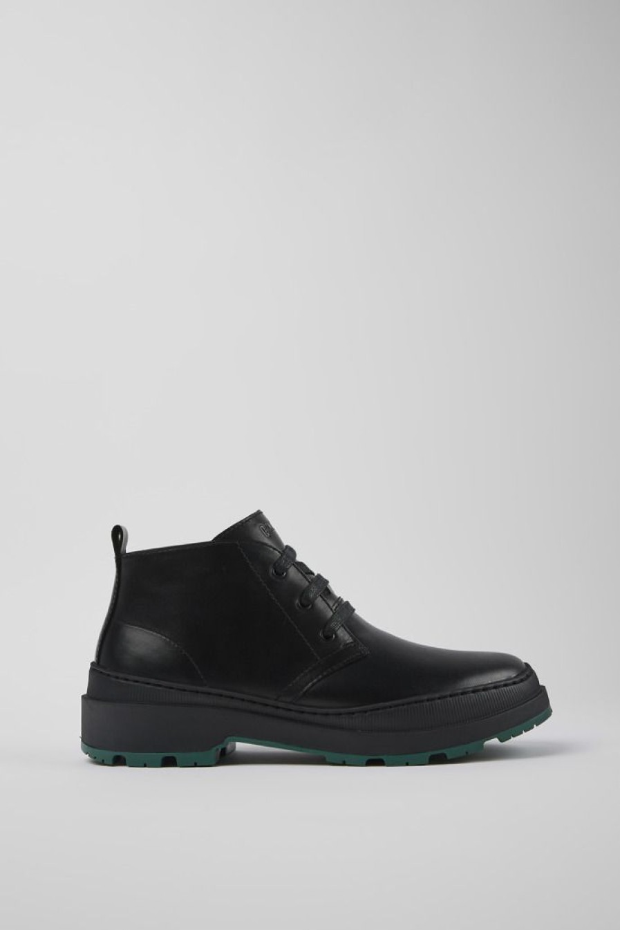 Camper Botines | Zapatos Negros De Piel Para Hombre