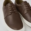 Camper Zapatos Casual | Zapatos Marrones De Piel Para Hombre