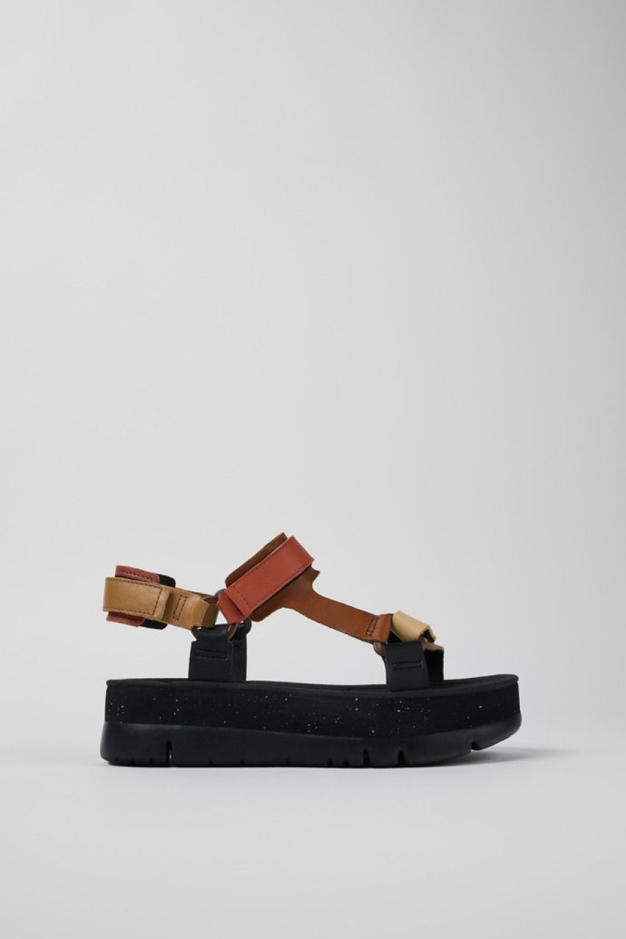 Camper Sandalias | Sandalia De Piel Multicolor Para Mujer