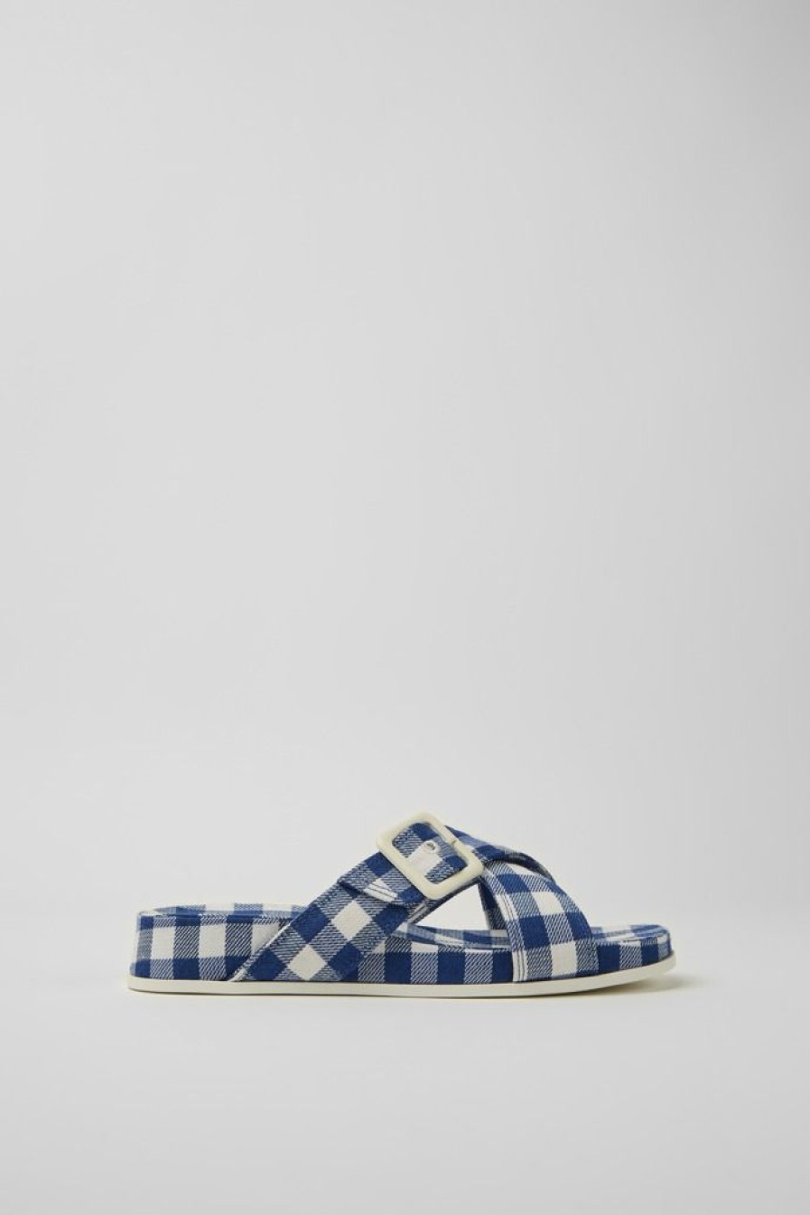 Camper Sandalias | Sandalias Azules Y Blancas Para Mujer