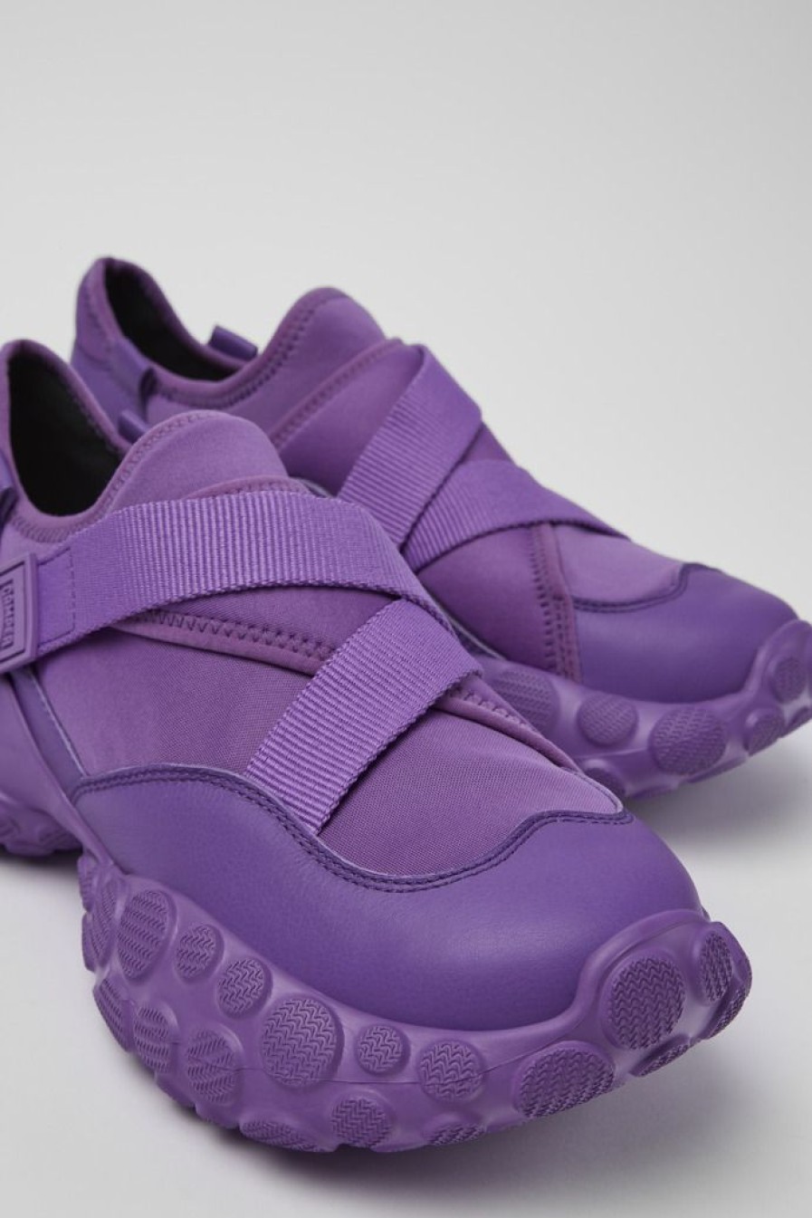 Camper Zapatillas | Sneaker De Tejido/Piel Violeta Para Hombre