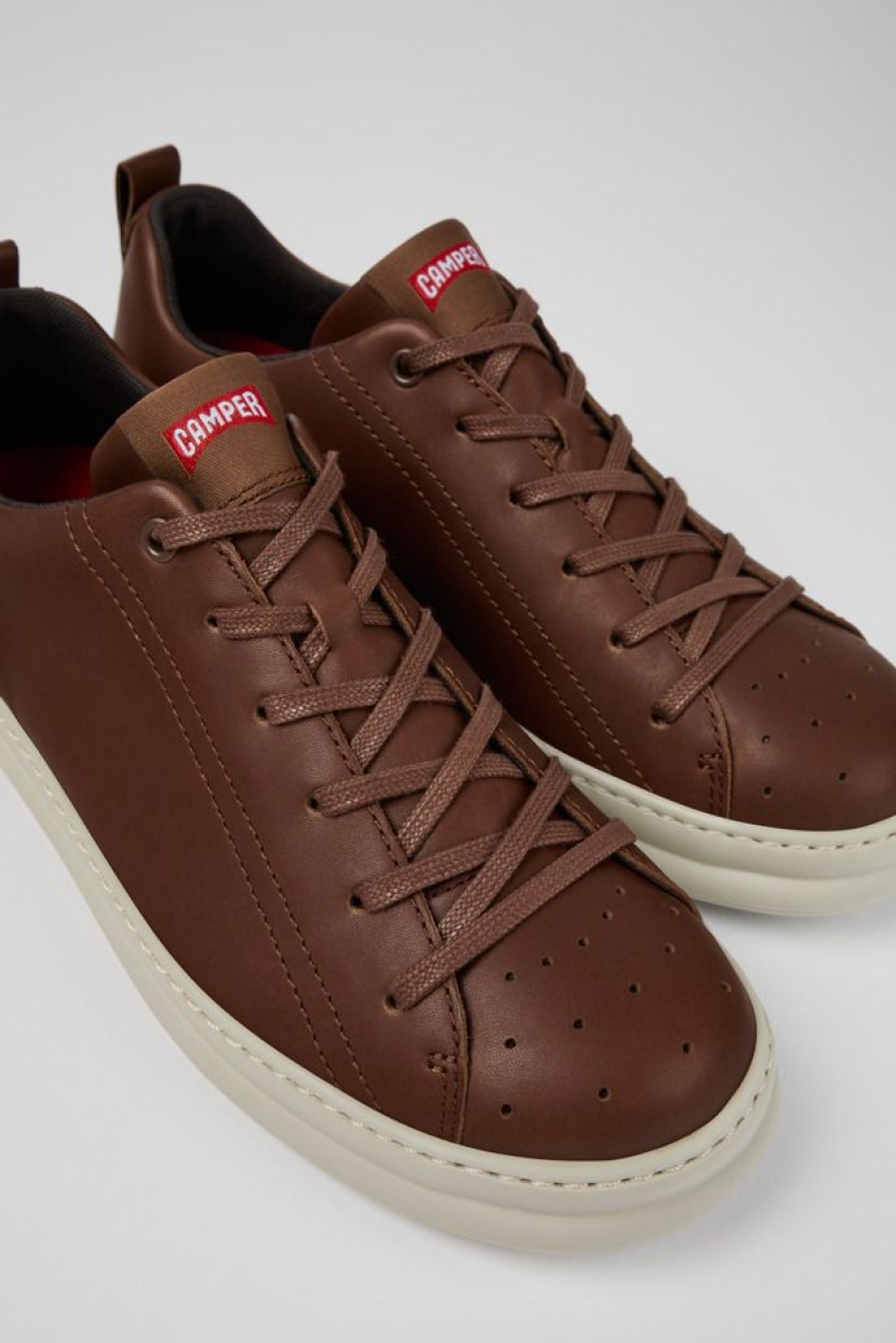 Camper Zapatillas | Sneaker De Piel Marron Para Hombre