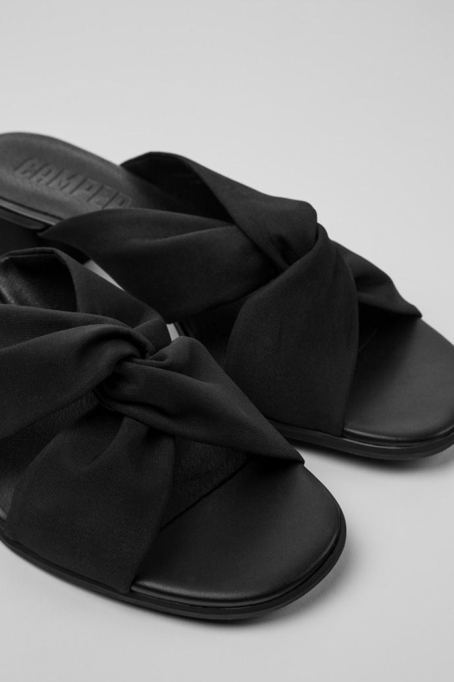 Camper Sandalias | Sandalias De Pet Reciclado Negras Para Mujer