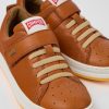Camper Zapatillas | Sneakers Marrones De Piel Para Ninos