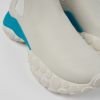 Camper Zapatillas | Botines Blancos De Piel De Ganaderia Responsable