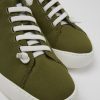 Camper Zapatos Casual | Sneaker De Tejido Verde Para Hombre