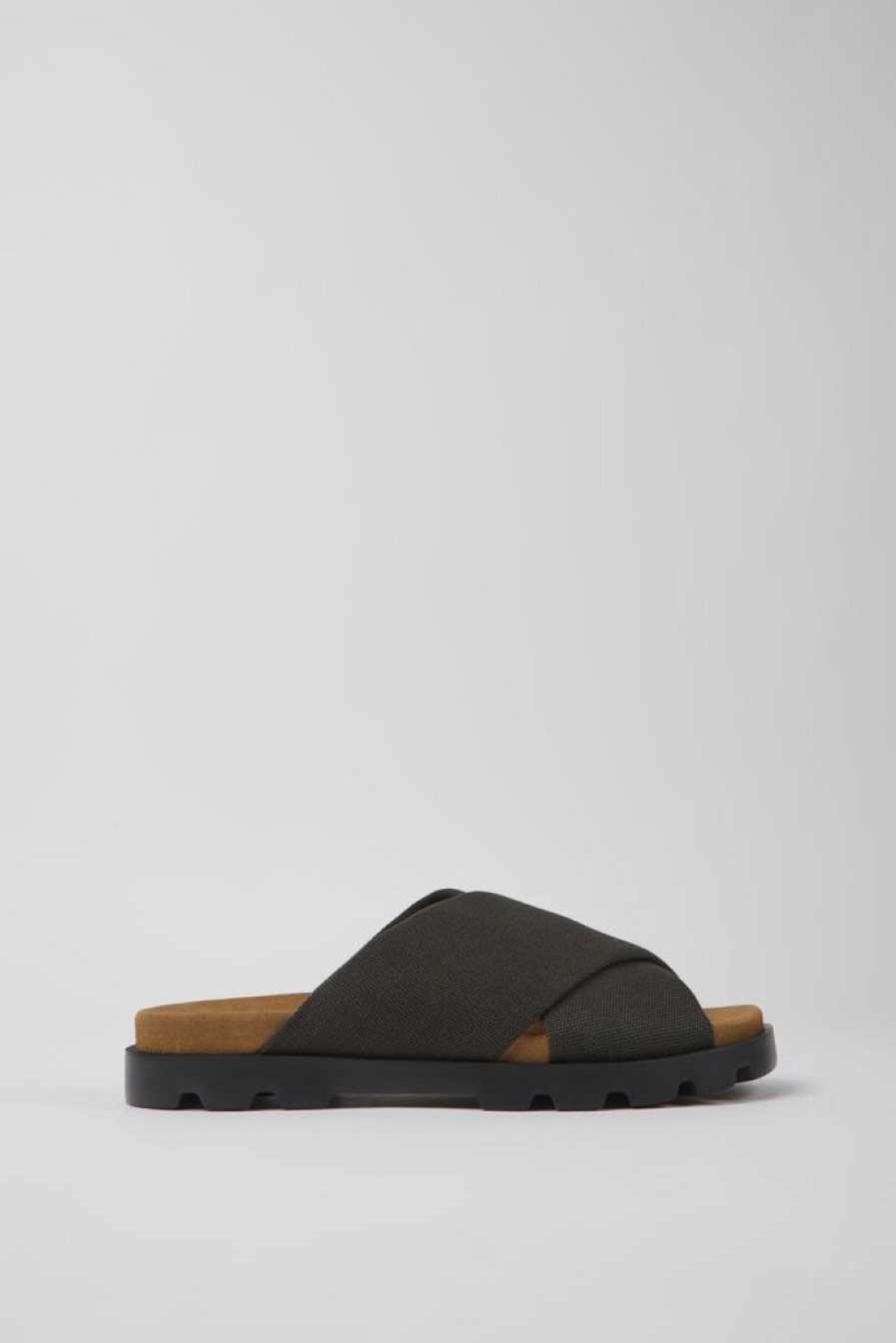 Camper Sandalias | Sandalias Grises De Algodon Reciclado Para Hombre