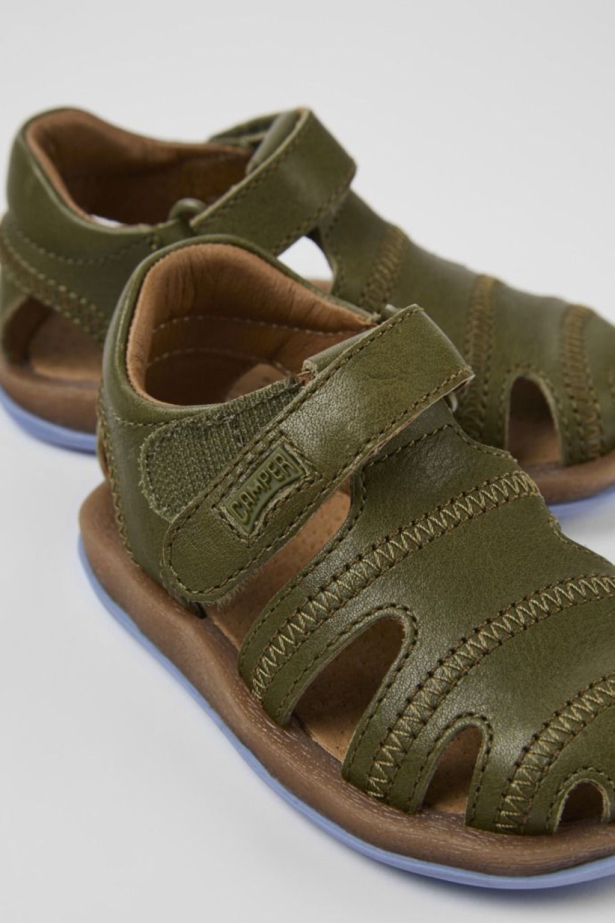 Camper Sandalias | Sandalia De Piel Verde