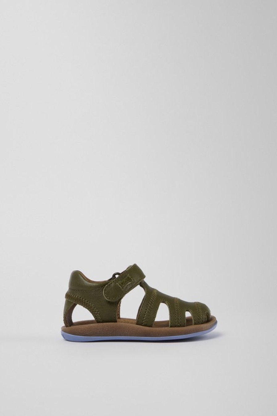 Camper Sandalias | Sandalia De Piel Verde