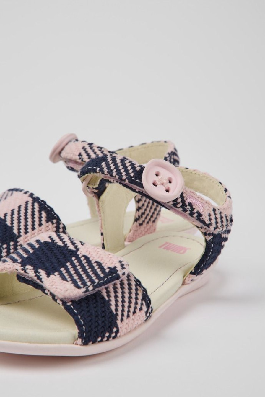 Camper Sandalias | Sandalias En Rosa Y Azul Para Nina