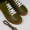 Camper Zapatillas | Sneaker De Piel Verde Para Hombre