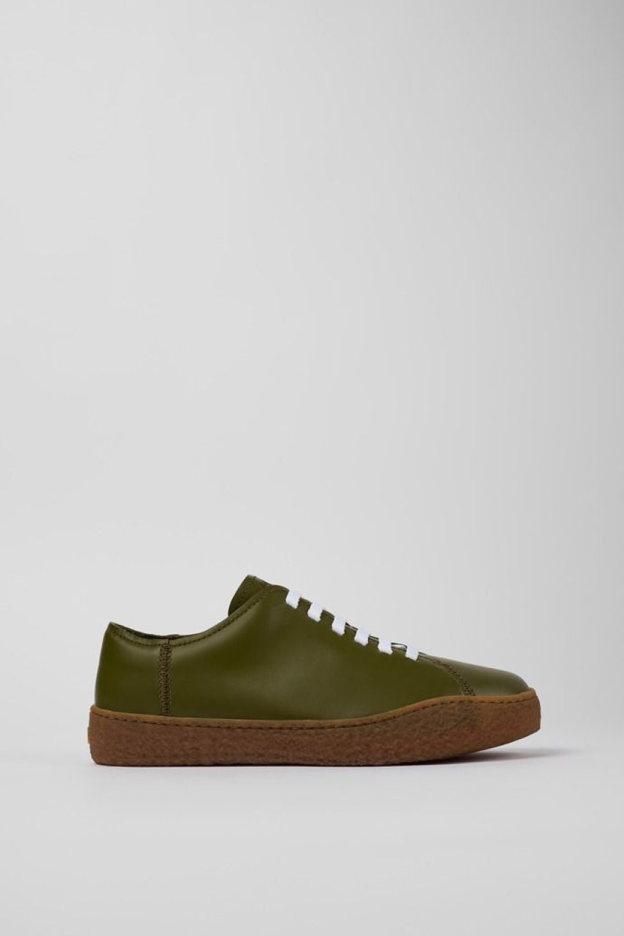 Camper Zapatillas | Sneaker De Piel Verde Para Hombre