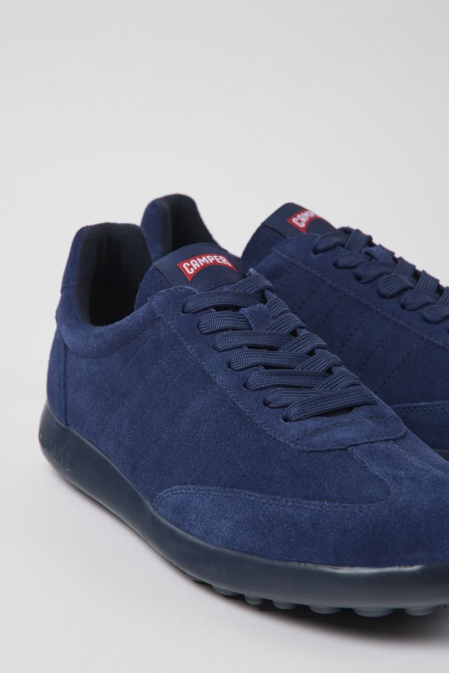 Camper Zapatillas | Sneakers De Nobuk Azules Para Hombre