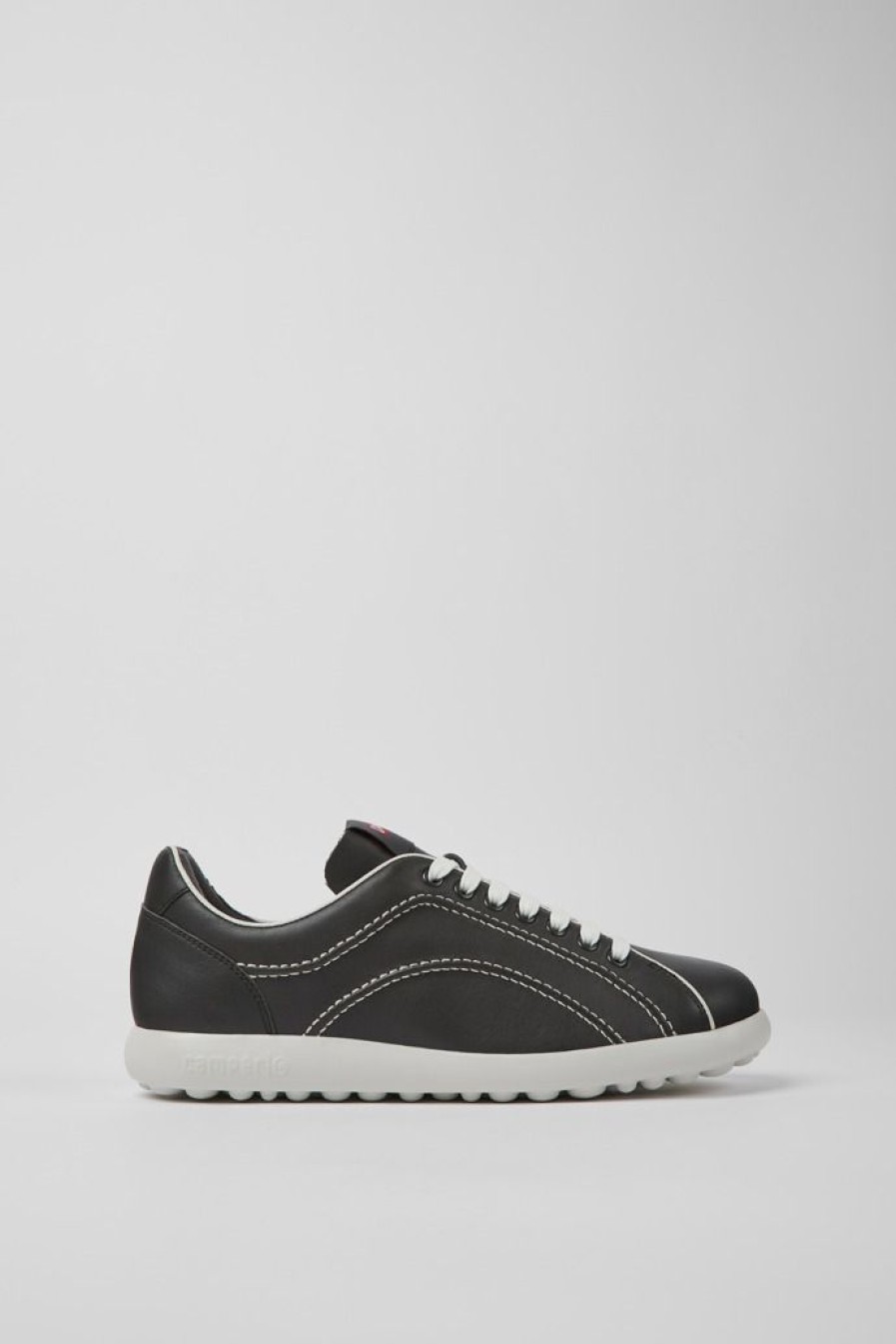 Camper Zapatillas | Sneakers Gris Oscuro De Piel Para Hombre