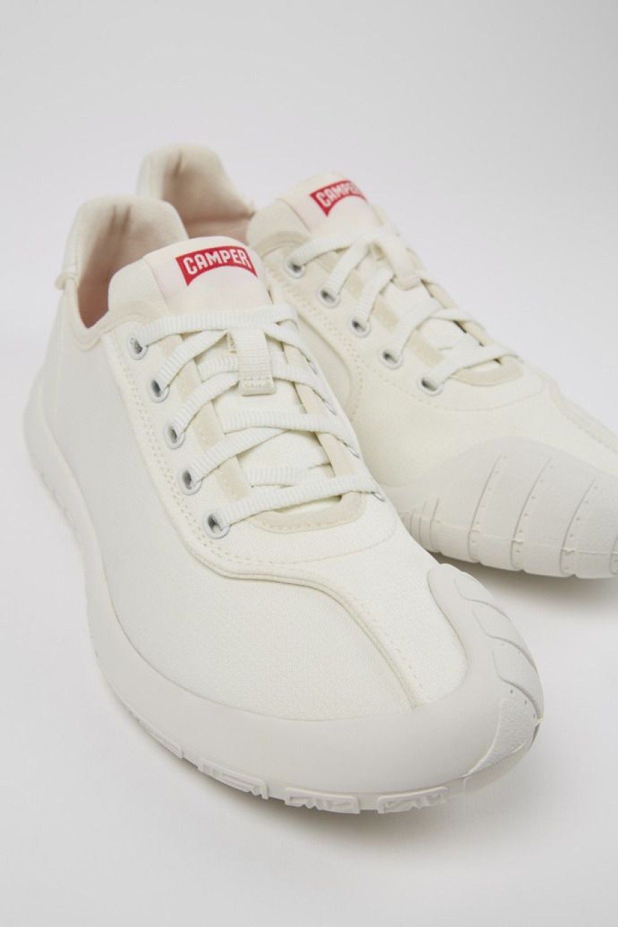 Camper Zapatillas | Sneakers Blancas De Tejido Para Mujer