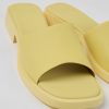 Camper Sandalias | Sandalias De Piel Amarillas Para Mujer