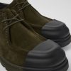 Camper Zapatos De Vestir | Mocasin De Nobuk Verde Para Hombre