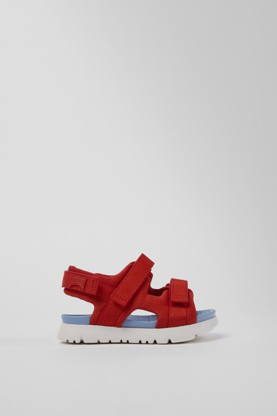 Camper Sandalias | Sandalia De Tejido Rojo