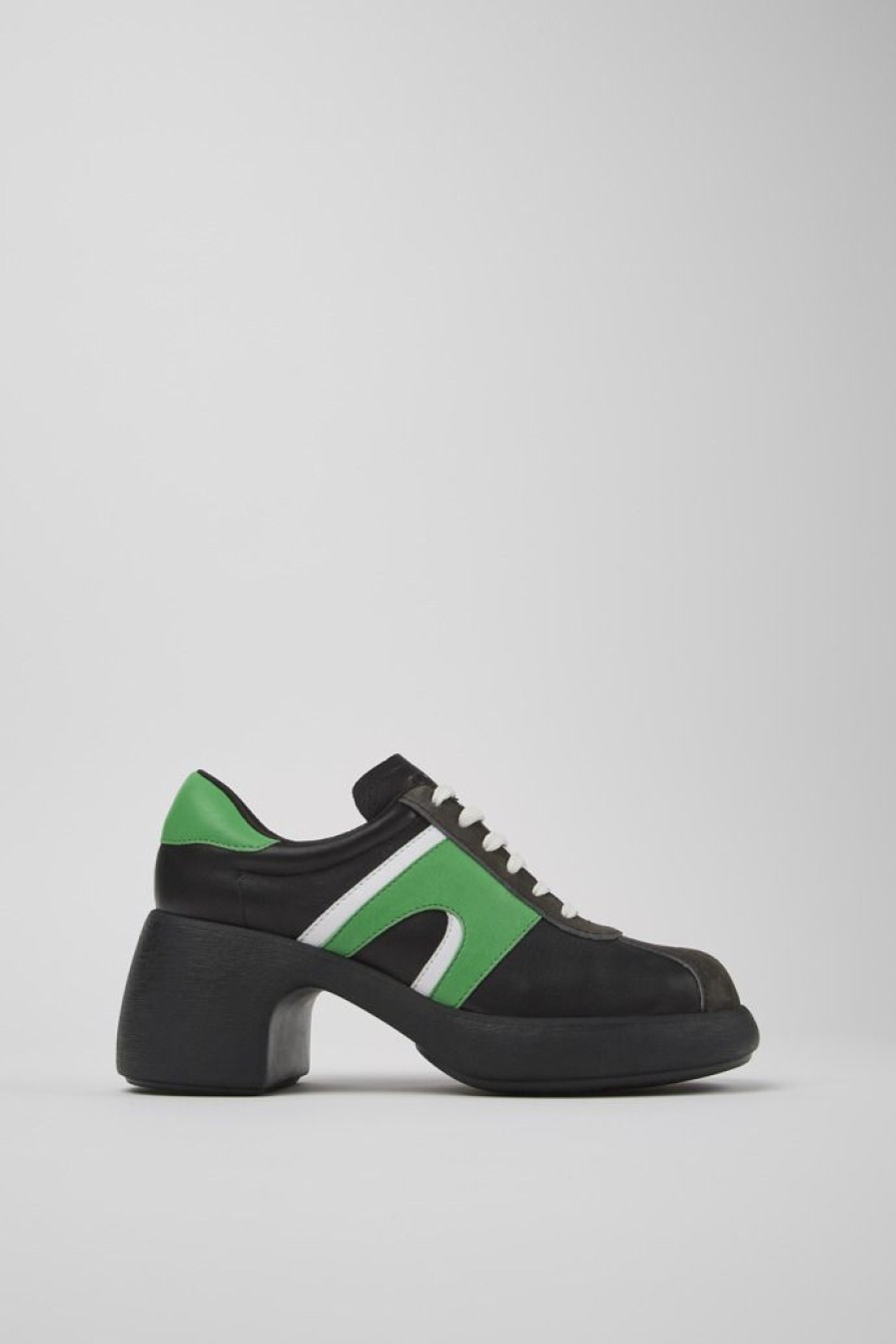 Camper Zapatos De Vestir | Zapato De Piel/Nobuk Negro Para Mujer