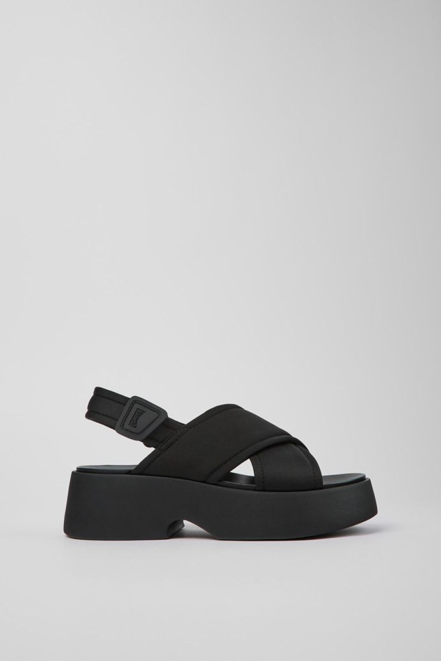 Camper Sandalias | Sandalia Con Tira Cruzada De Tejido Para Mujer