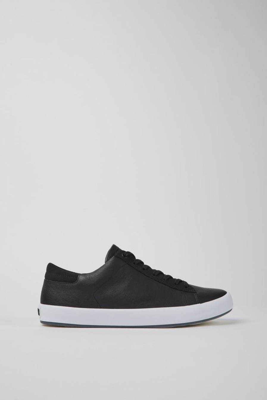 Camper Zapatillas | Sneakers Negras De Piel Y Nobuk Para Hombre