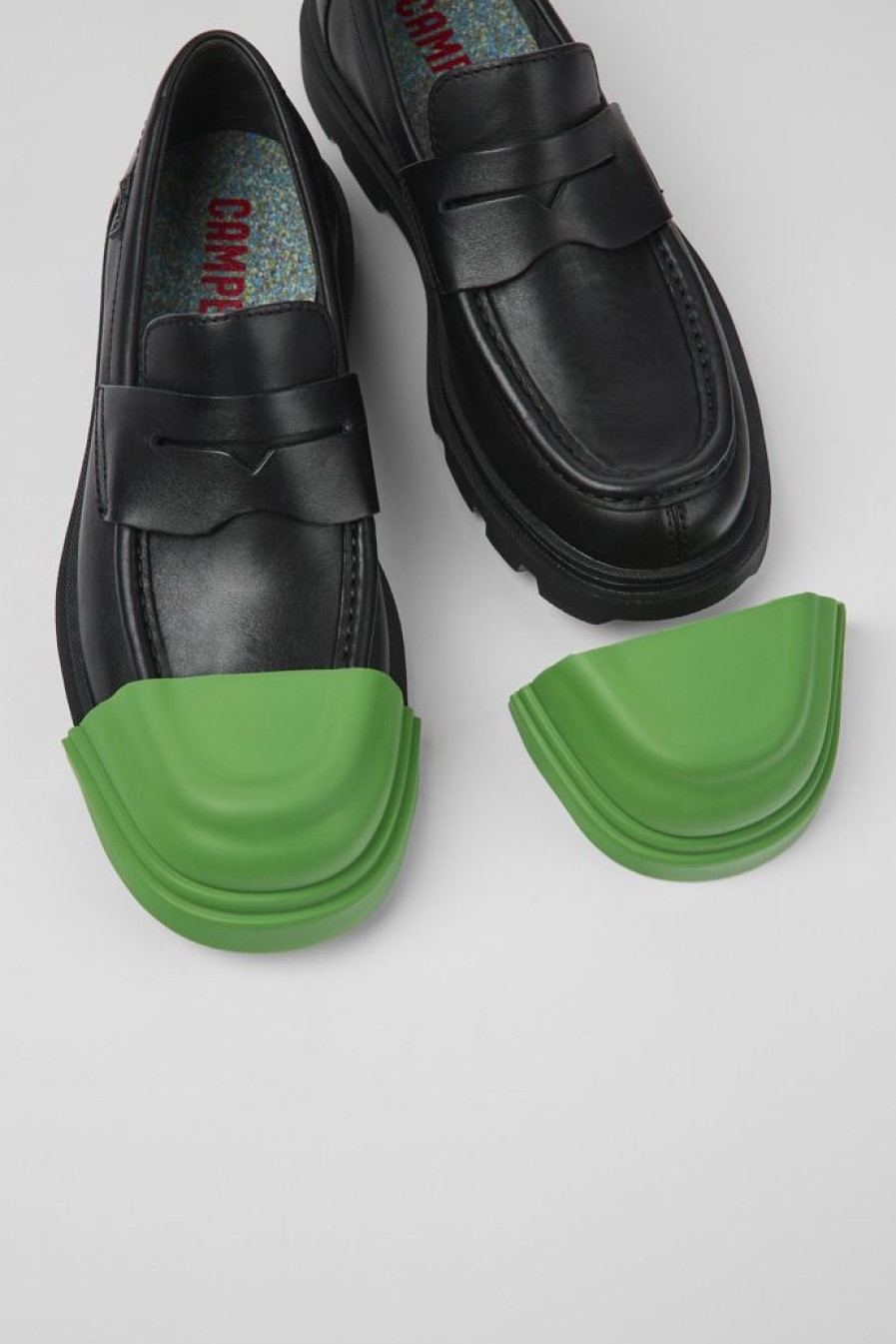 Camper Junction Toe Caps | Puntera De Bota Sintetica Verde