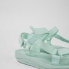 Camper Sandalias | Sandalia De Tejido Azul Para Mujer