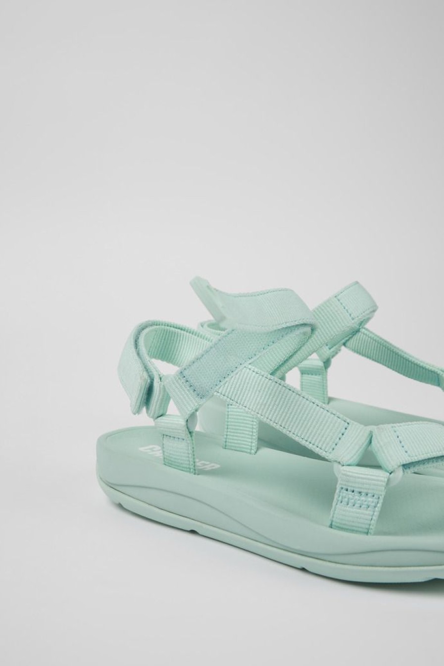 Camper Sandalias | Sandalia De Tejido Azul Para Mujer